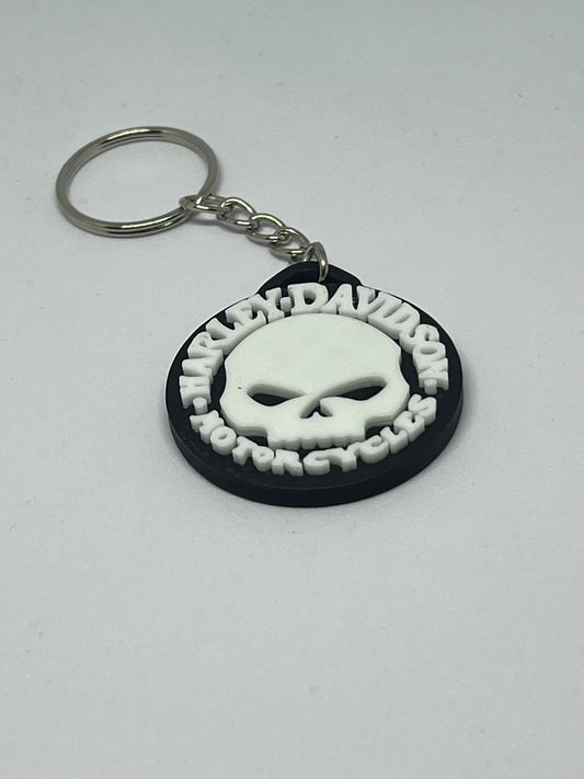 Harley Skull Keychain