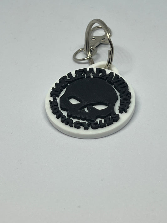 Harley Skull Keychain